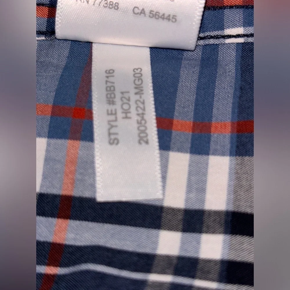 J. Crew Slim Fit Flex Washed Button Up Shirt Business Career Office Blue Men XXL